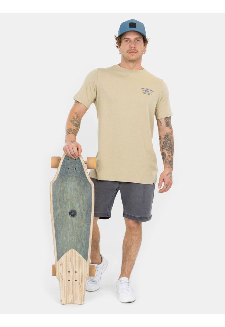 Polera MC Wave Rider Café Hombre Maui And Sons-2