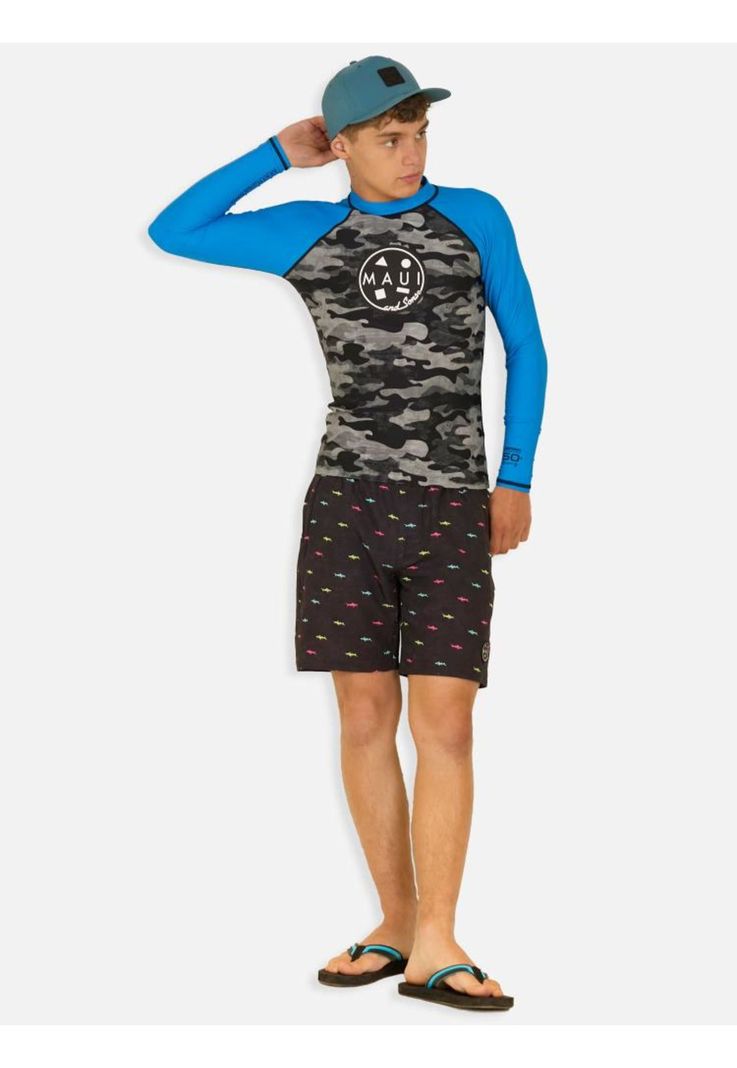 Polera UVP Alleyway Iris Multicolor Infantil Maui And Sons-2