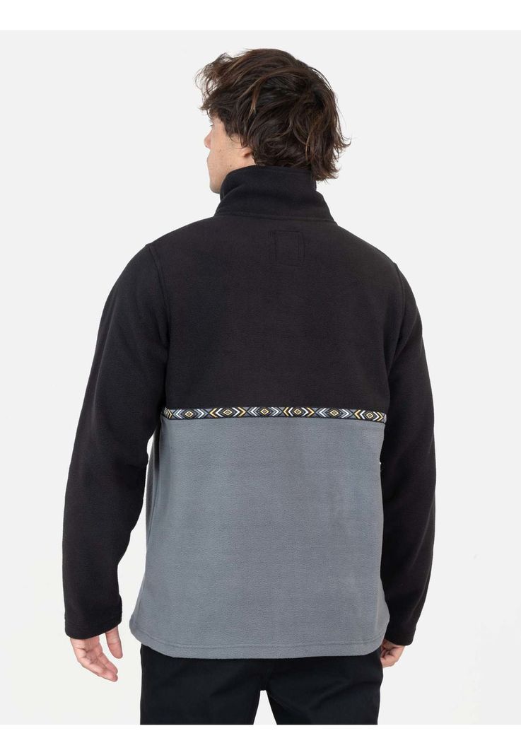 Poleron Micropolar Maxi Negro Hombre Maui And Sons-1
