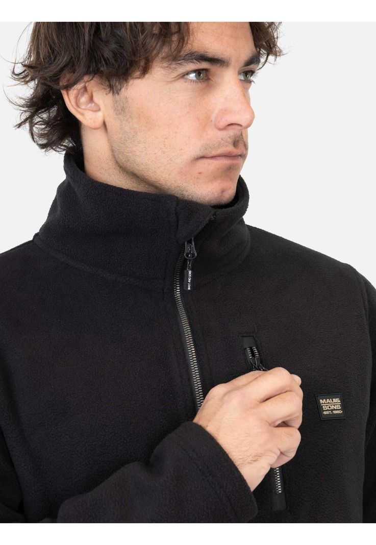 Poleron Micropolar Maxi Negro Hombre Maui And Sons-2