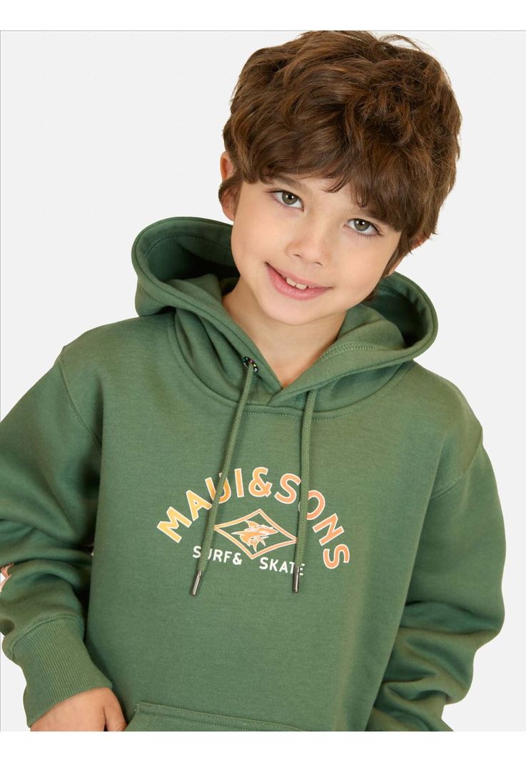 Poleron Canguro Gema Verde Infantil Maui And Sons-2