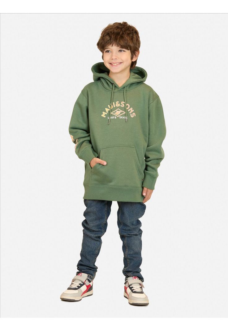 Poleron Canguro Gema Verde Infantil Maui And Sons-3