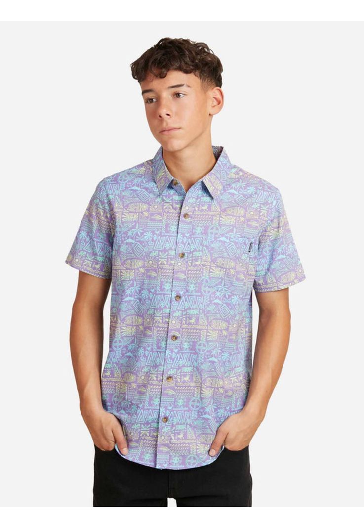 Camisa Mc 5C908 Juvenil Hombre Multicolor Maui And Sons-0