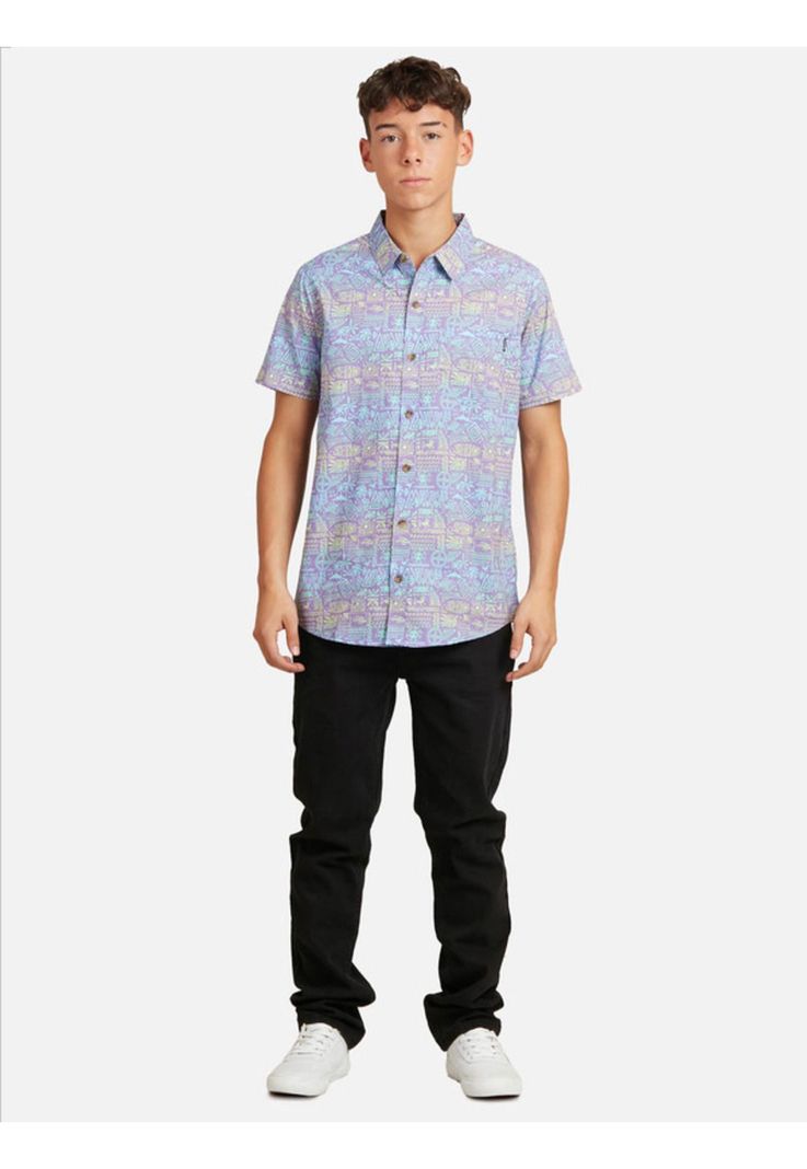 Camisa Mc 5C908 Juvenil Hombre Multicolor Maui And Sons-3