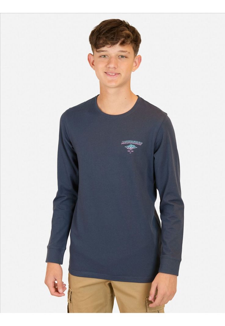 Polera ML Tiki Power Azul Infantil Maui And Sons-0