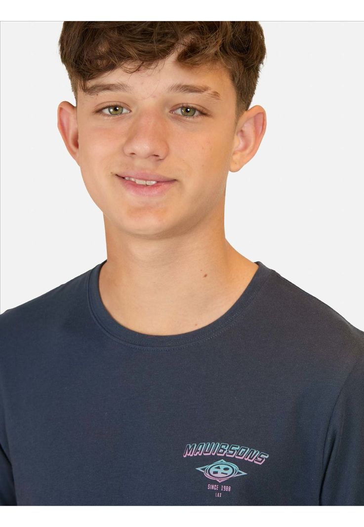 Polera ML Tiki Power Azul Infantil Maui And Sons-2