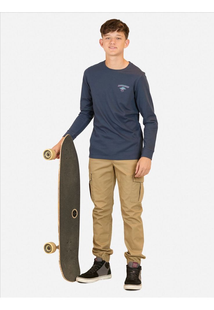 Polera ML Tiki Power Azul Infantil Maui And Sons-3