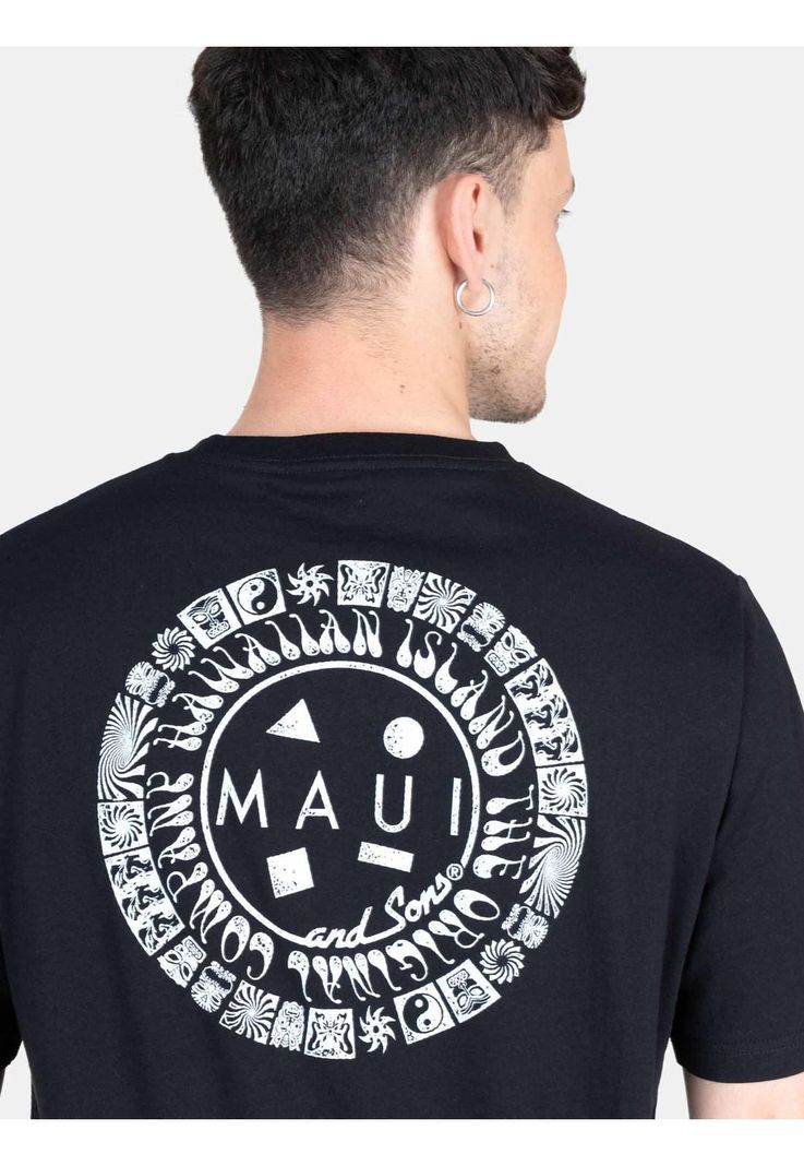 Polera Filiph Negro Hombre Maui And Sons-2