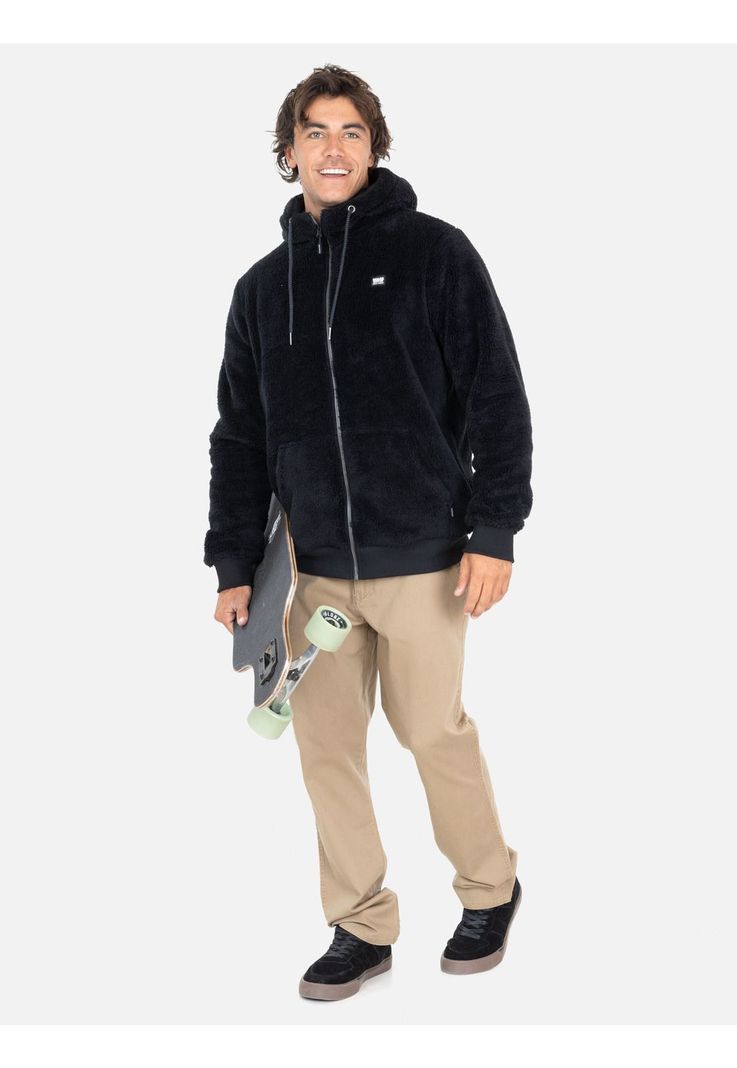 Poleron Chiporro Shore Negro Hombre Maui And Sons-3