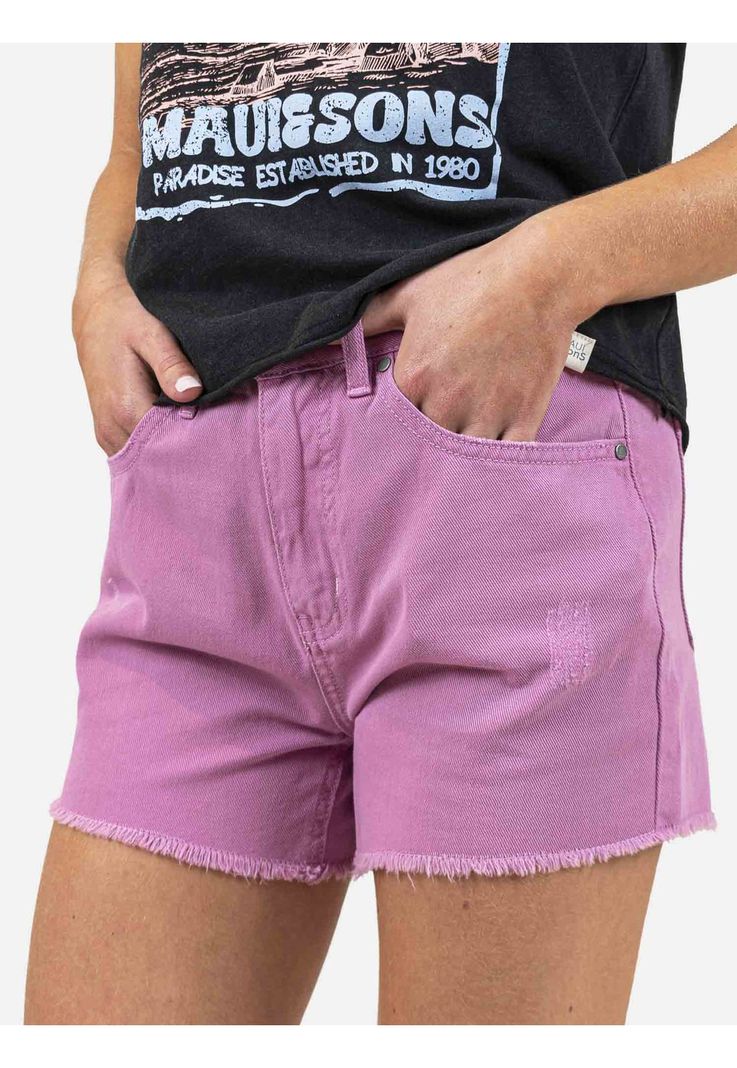 Short Jeans 5B1939 Mujer Rosado Maui And Sons-2