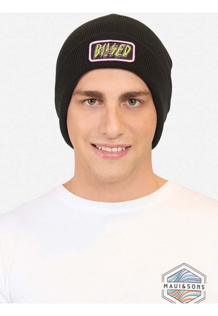 Gorro Papalani Negro Hombre Maui And Sons-0