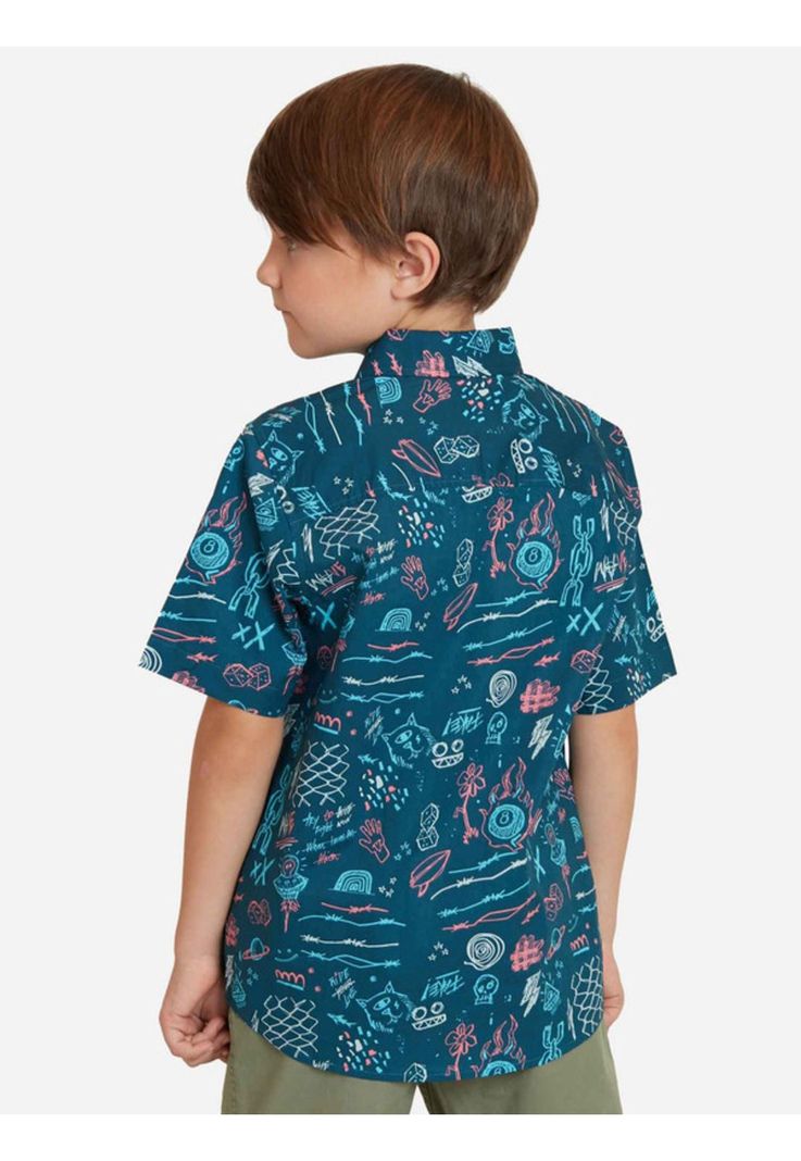 Camisa Grunge Graffiti Shirt Niño Multicolor Maui And Sons-1
