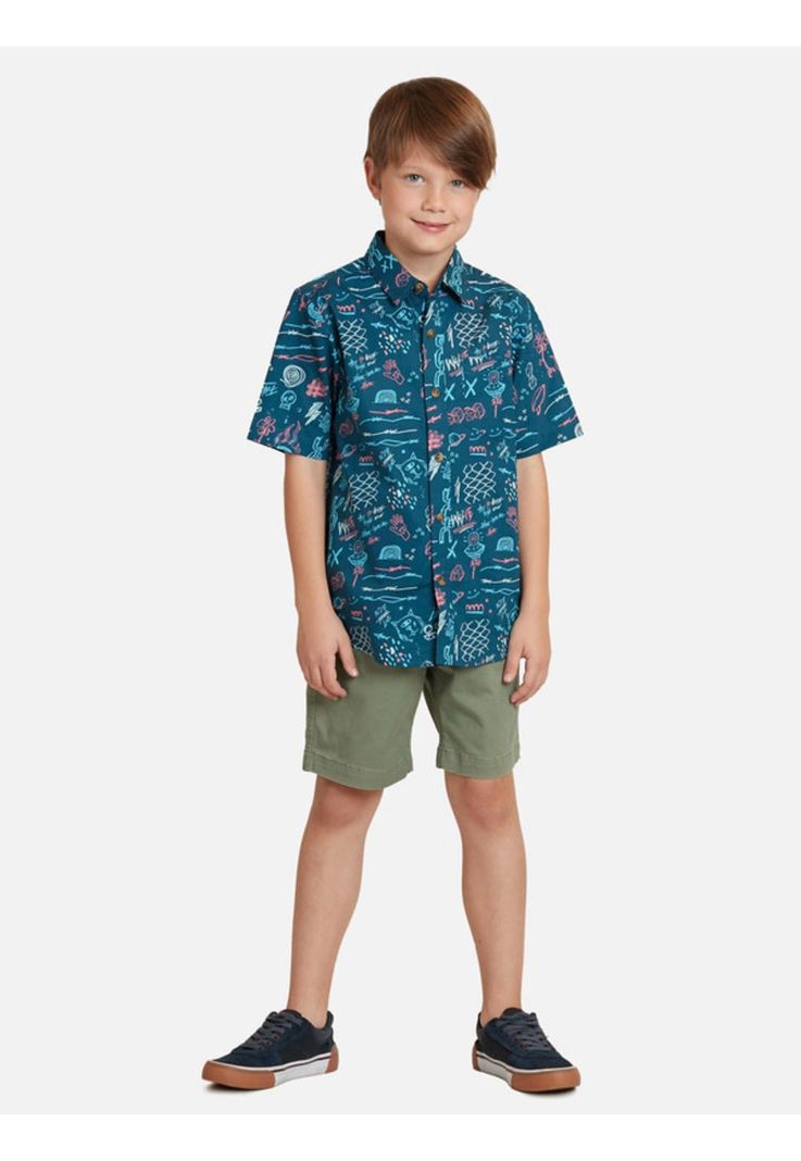 Camisa Grunge Graffiti Shirt Niño Multicolor Maui And Sons-3