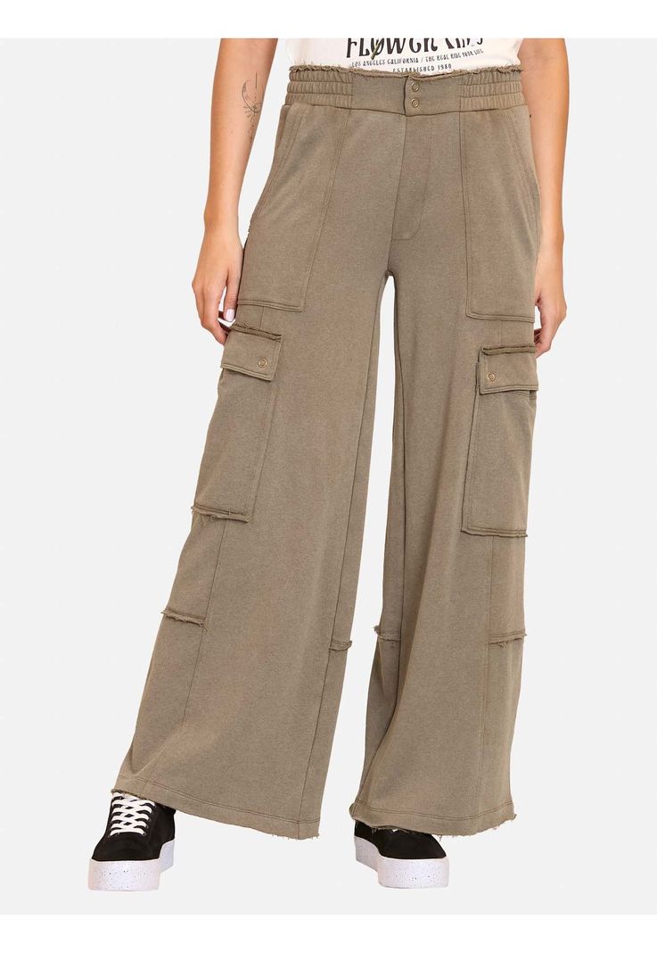 Pantalon Mystical Verde Mujer Maui And Sons-0
