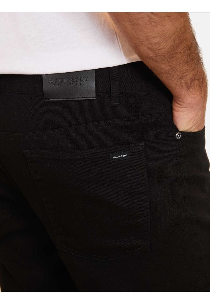 Pantalon Clasico Molokai Negro Hombre Maui And Sons-3