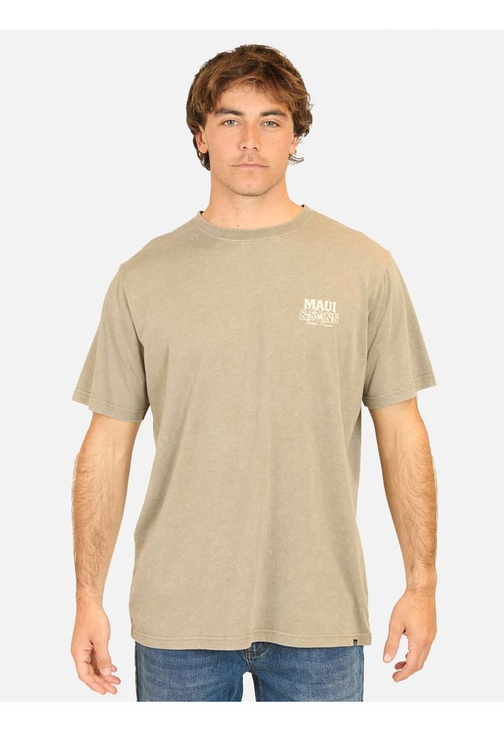 Polera MC Surf And Skate Cny Verde Hombre Maui And Sons-0