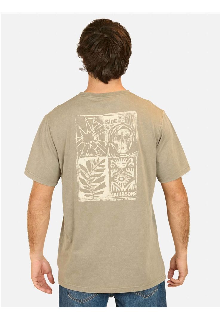 Polera MC Surf And Skate Cny Verde Hombre Maui And Sons-1