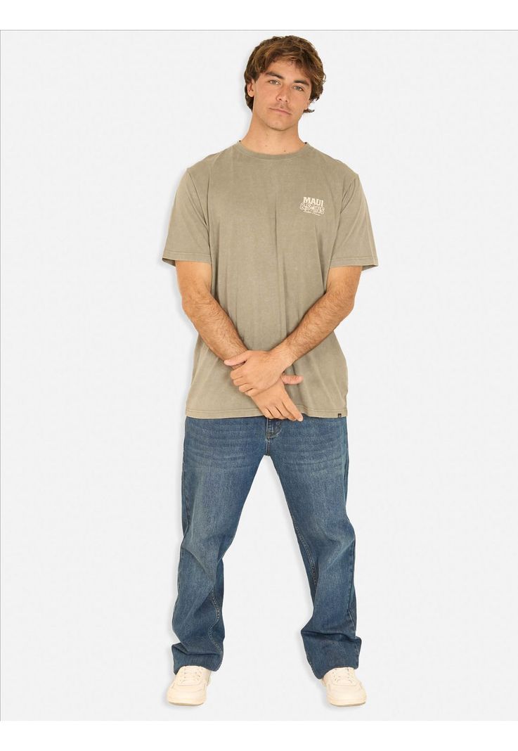 Polera MC Surf And Skate Cny Verde Hombre Maui And Sons-2