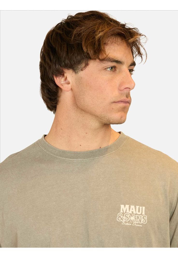 Polera MC Surf And Skate Cny Verde Hombre Maui And Sons-3