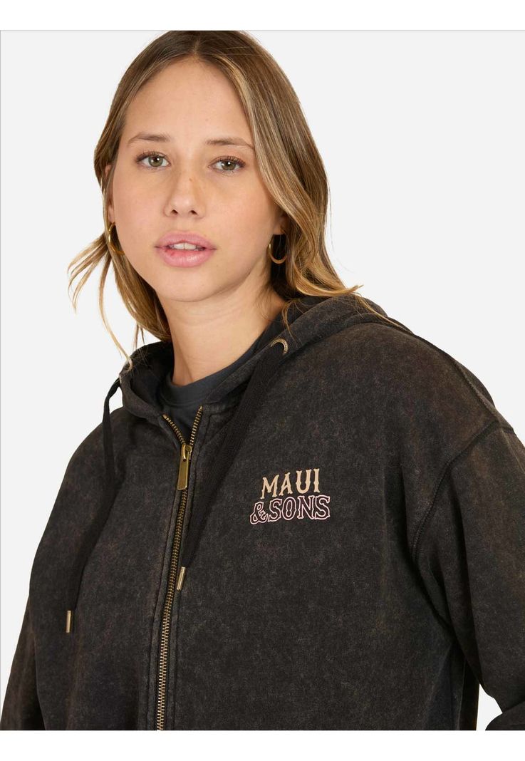 Poleron FZ Spirit Negro Mujer Maui And Sons-2