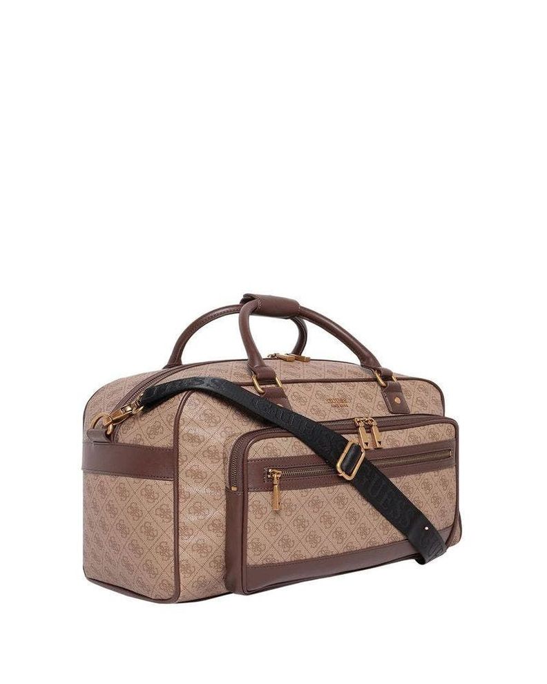 Bolso Guess Hombre Keith Duffel Bag Café-1