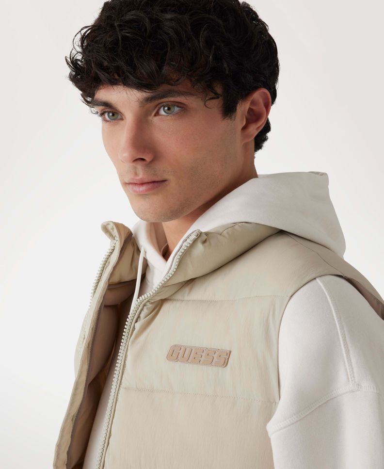 Chaqueta Guess Hombre Rohan Quilted Vest Gris-0