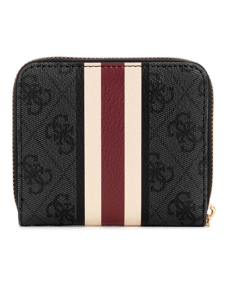 Billetera Guess Mujer Laurel Slg Small Zip Around Gris.-1