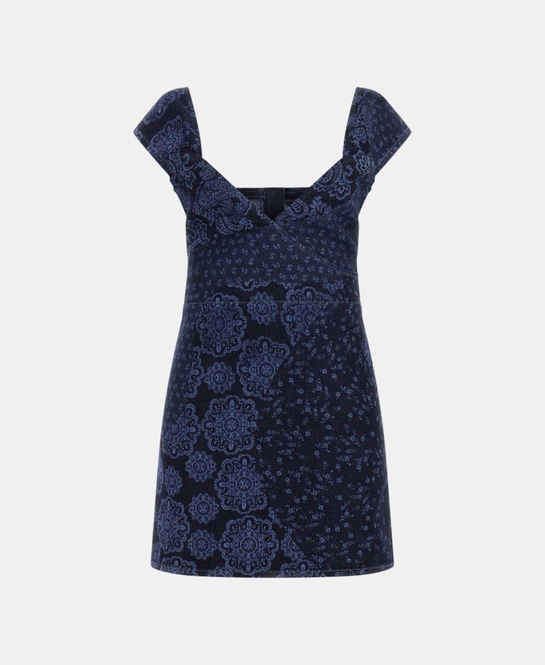 Vestido Guess Mujer Ss Akira Denim Dress Azul-5