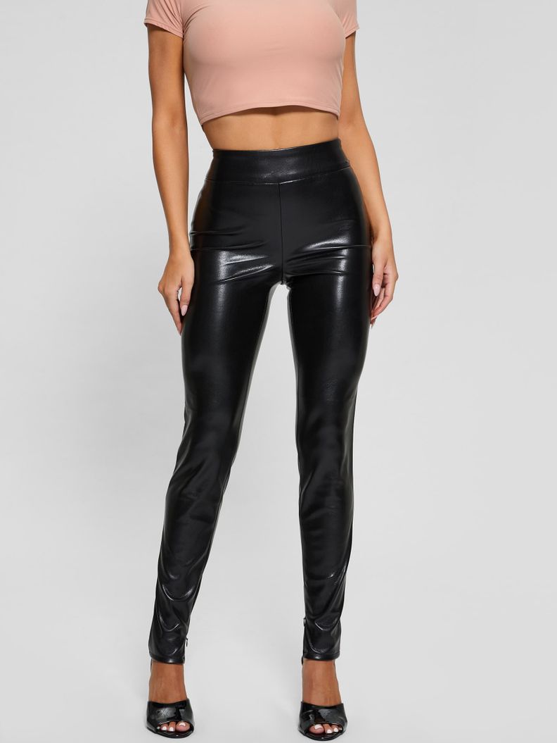 Pantalon Guess Mujer New Prescilla Legging Negro-0