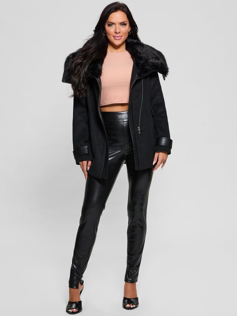 Pantalon Guess Mujer New Prescilla Legging Negro-1