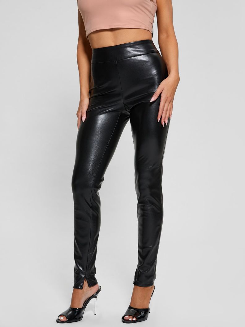 Pantalon Guess Mujer New Prescilla Legging Negro-3