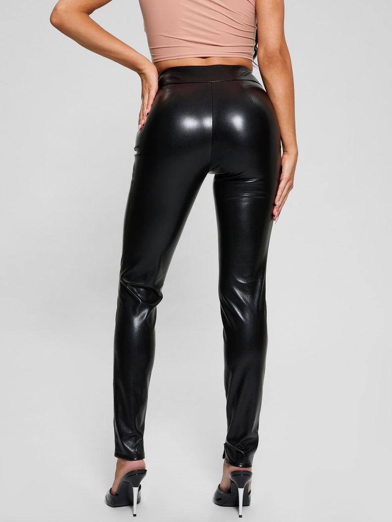 Pantalon Guess Mujer New Prescilla Legging Negro-4