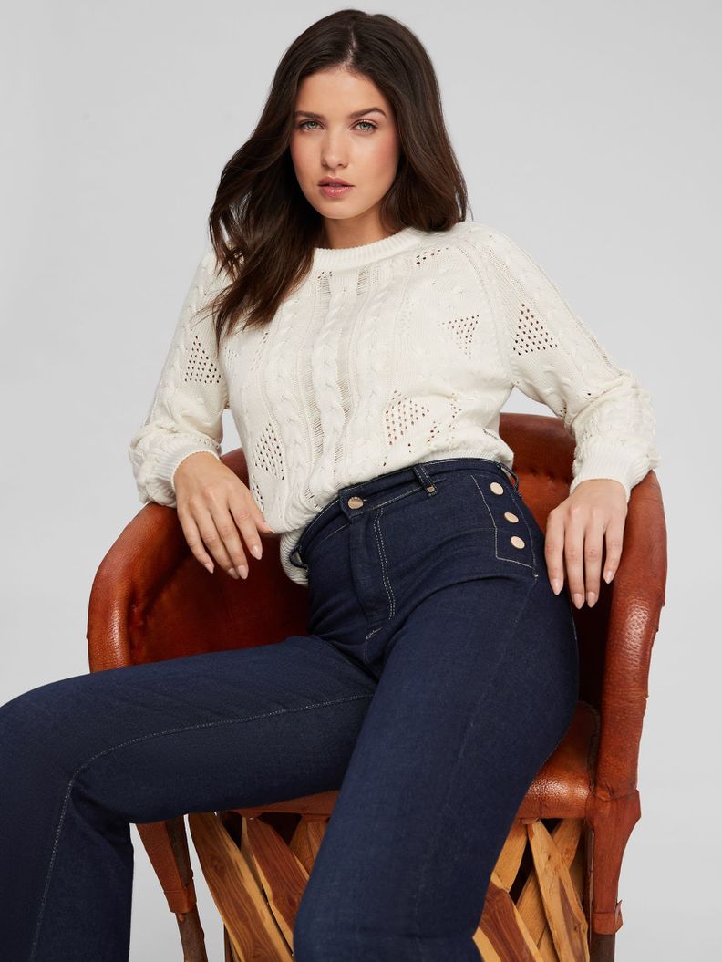 Jeans Guess Mujer New Faye Pant Azul-2