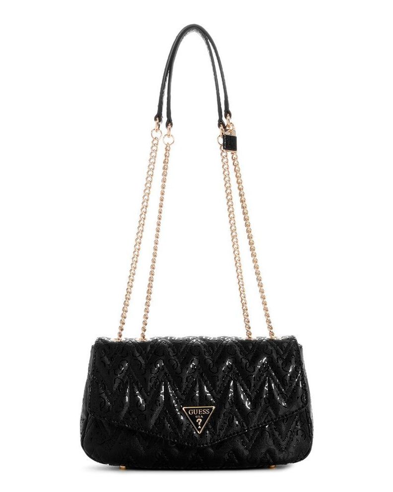 Cartera Guess Mujer Adelard Convertible Xbody Flap Negro-0