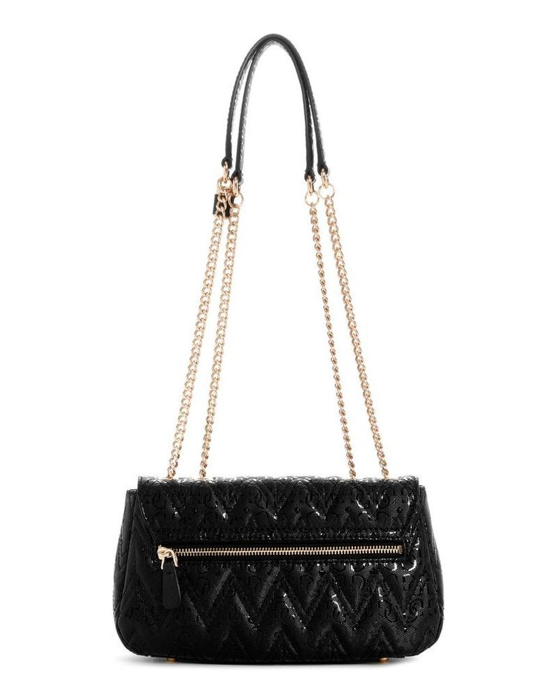 Cartera Guess Mujer Adelard Convertible Xbody Flap Negro-2