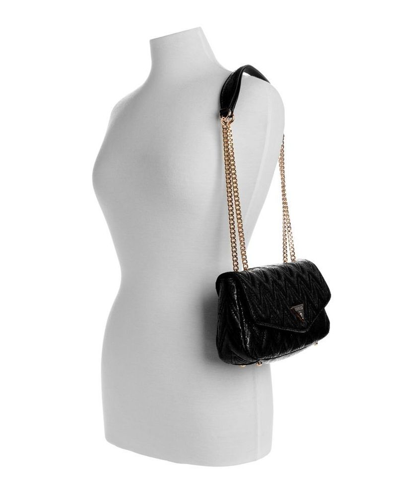 Cartera Guess Mujer Adelard Convertible Xbody Flap Negro-4