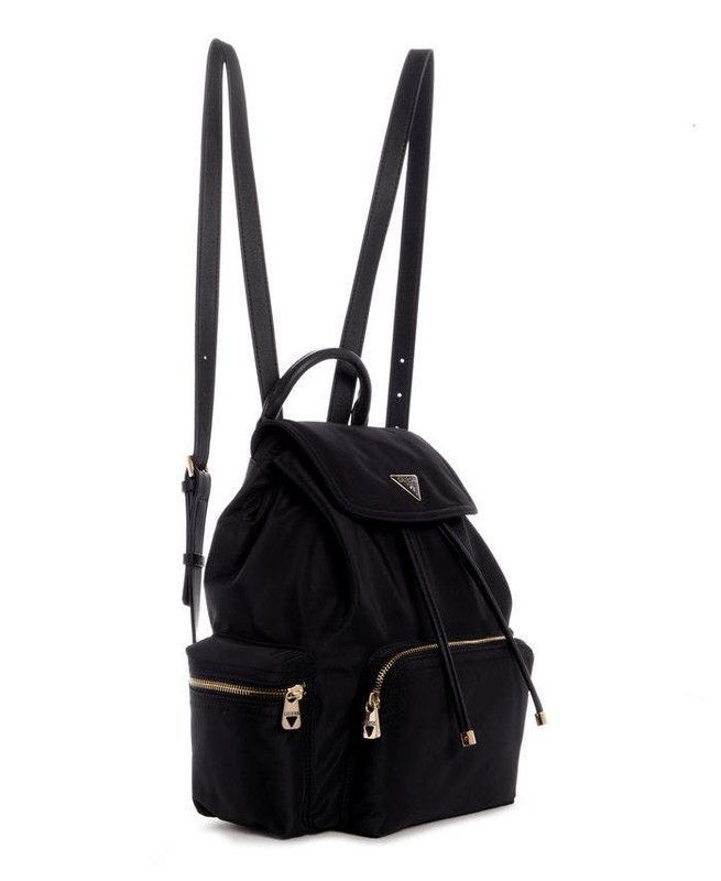 Mochila Guess Mujer Eco Gemma Backpack Negro-1