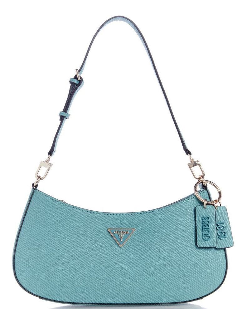 Cartera Guess Mujer Noelle Top Zip Shoulder Bag Azul-0
