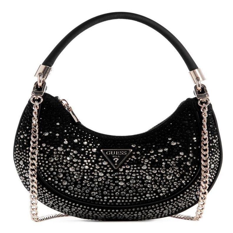 Cartera Guess Mujer Zalina Small Hobo Negro-0