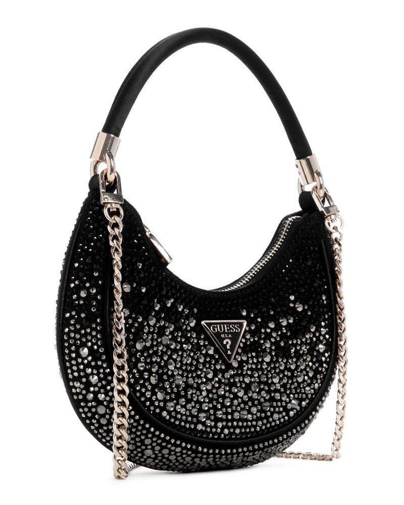 Cartera Guess Mujer Zalina Small Hobo Negro-1