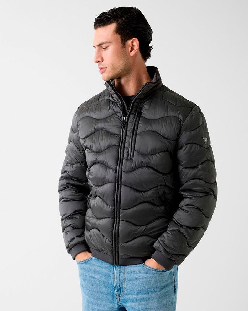 Chaqueta Quilted Negro