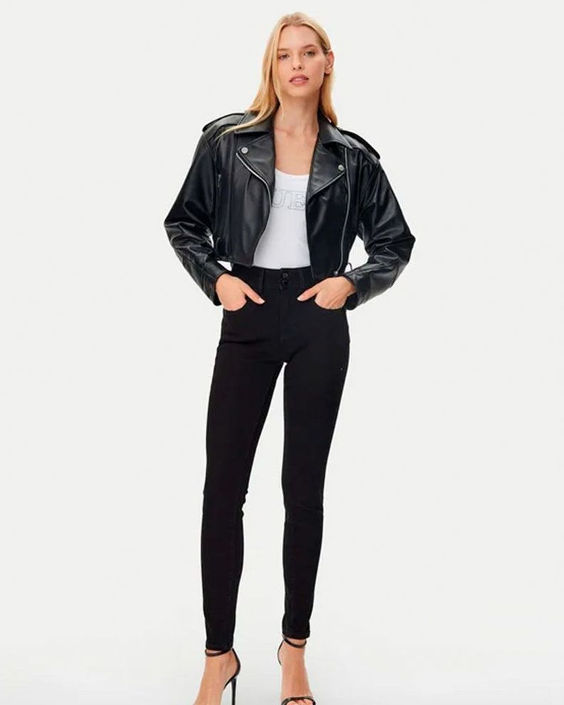 Jeans Guess Mujer Shape Up Negro-1
