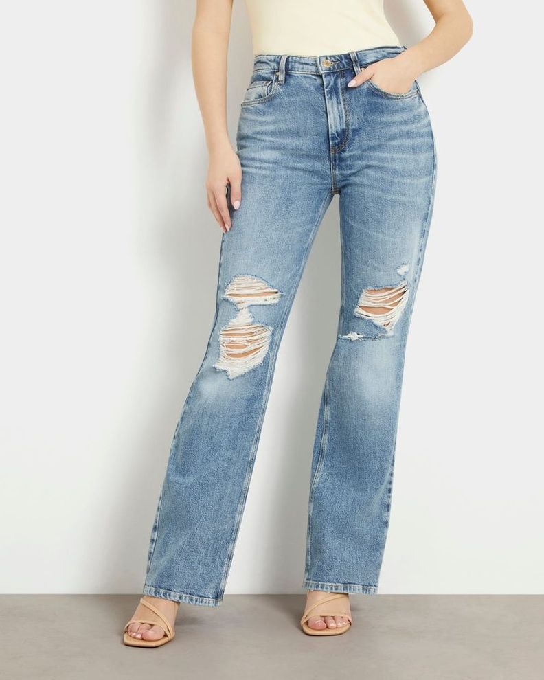 Jeans Guess Mujer 80S Straight Azul-0