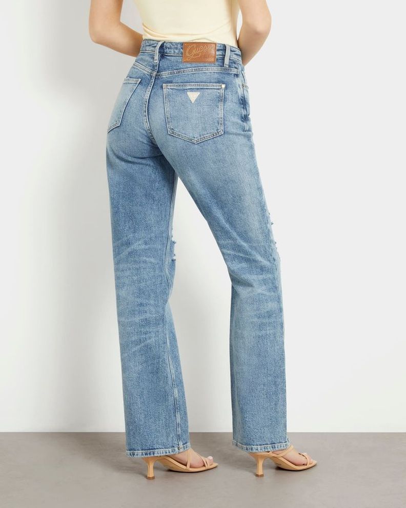 Jeans Guess Mujer 80S Straight Azul-2
