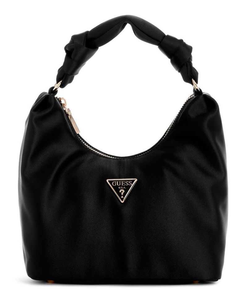 Cartera Guess Mujer Velina Hobo - Negro-0