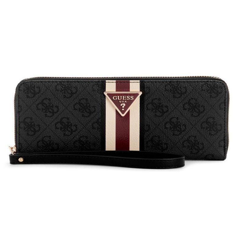 Billetera Guess Mujer Laurel Slg Large Zip Around Gris-0