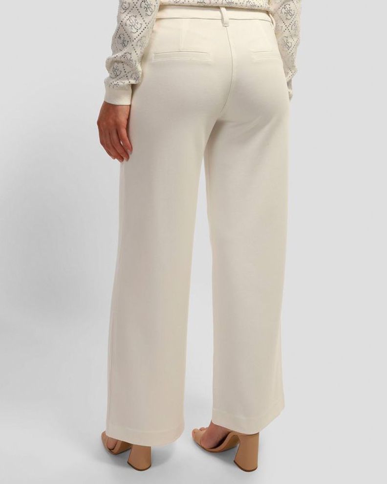 Pantalon Guess Mujer Sexy Palazzo Ponte Pant Blanco-3