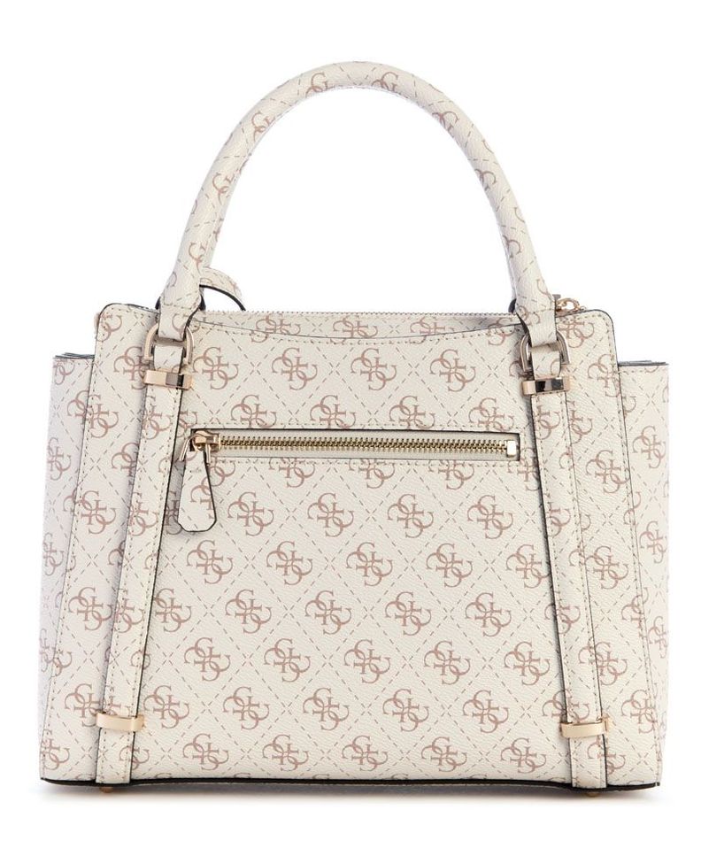 Cartera Guess Mujer Daryna 2 Comp Satchel Blanco-2