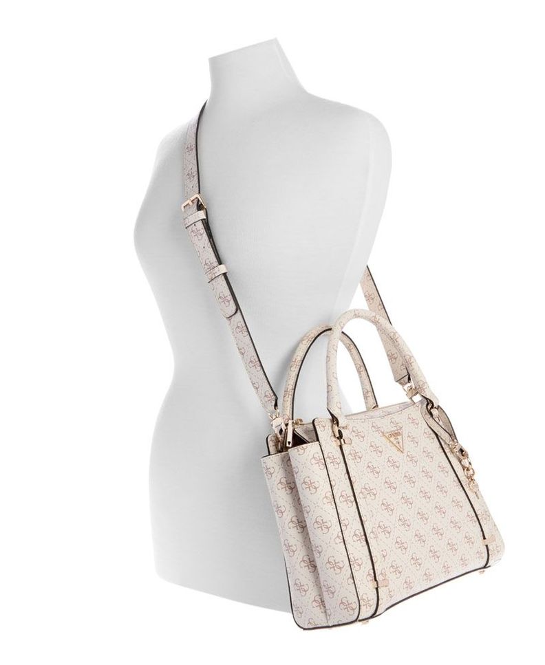 Cartera Guess Mujer Daryna 2 Comp Satchel Blanco-4