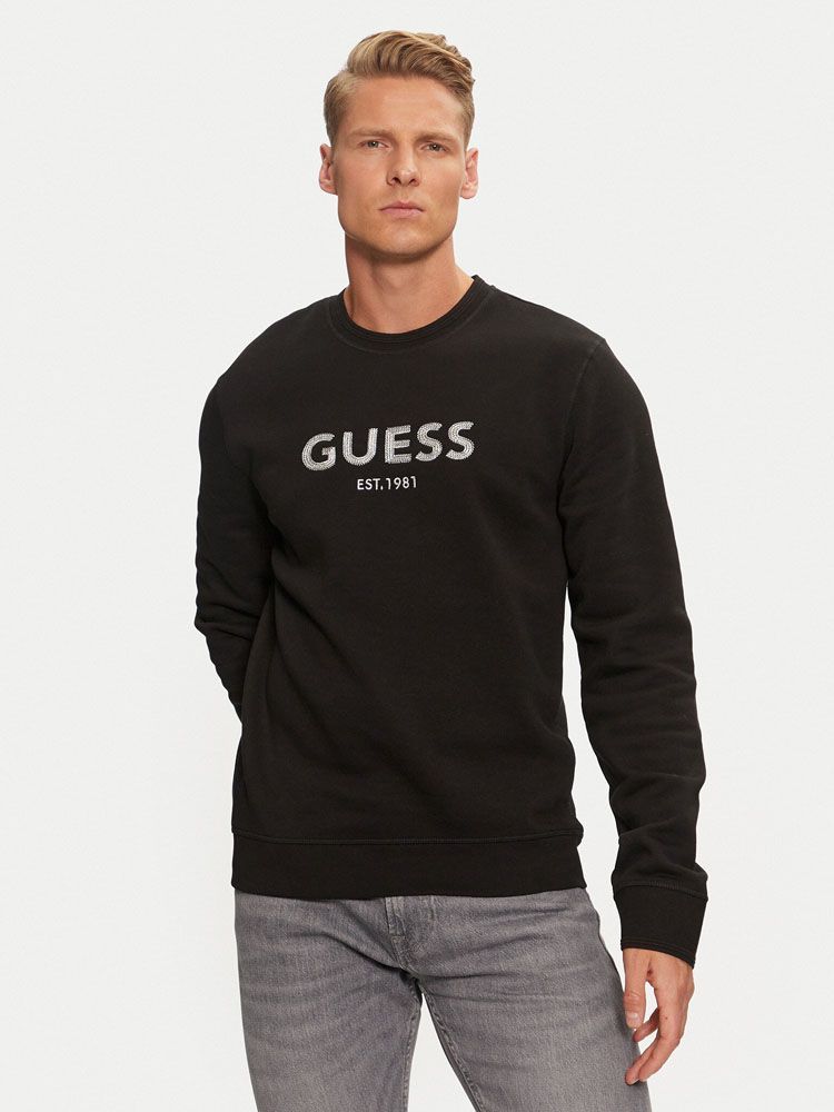 Poleron Guess Hombre Guess Box Cn Sweatshirt Negro-0